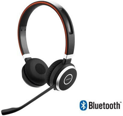 Jabra Evolve 65 SE MS Duo Безжични На ушите Мултимедийни слушалки с микрофон и връзка Bluetooth в Черен цвят