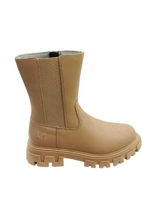 Lelli Kelly Kids Boots with Zipper Beige