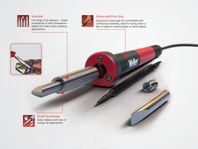 Weller Soldering Iron Electric 80W with 2 Noses