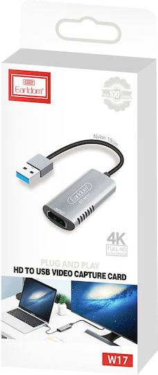 Earldom ET-W17 Video Capture για Laptop / PC και σύνδεση HDMI / USB-A