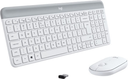 Logitech MK470 Wireless Keyboard & Mouse Set English US White