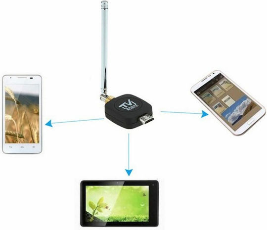 ZC56300 TV Tuner για Smartphone/Tablet με Επίγειο Δέκτη DVB-T και σύνδεση micro USB
