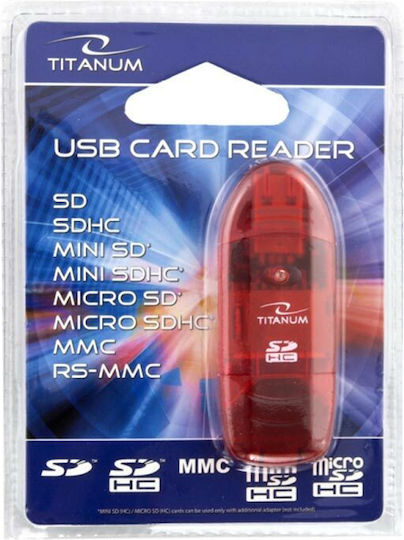 Esperanza TA101 Card Reader USB 2.0 for /S/D/ / / / / / Red