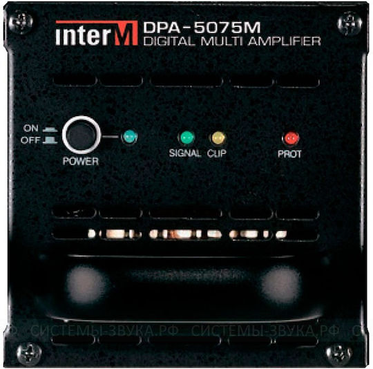 Inter-M DM-75 Integriert Kommerzieller Verstärker Einzelkanal 75W/100V in Schwarz Farbe