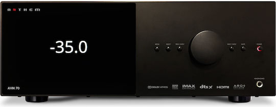 Anthem AVM-70 Усилвател Home Cinema 4K/8K с HDR и Dolby Atmos Черен