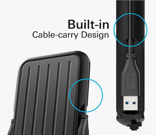 Silicon Power Armor A66 USB 3.2 External 2.5" HDD 1.0TB Black / Blue