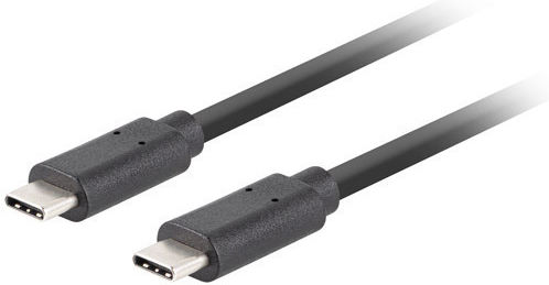 Lanberg USB 3.2 Video Cable USB-C male - USB-C 100W PD Μαύρο 1m CA-CMCM-32CU-0010-BK