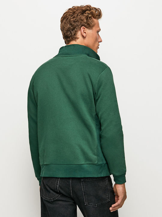 Pepe Jeans Prescott Men's Sweatshirt Jacket with Pockets Green