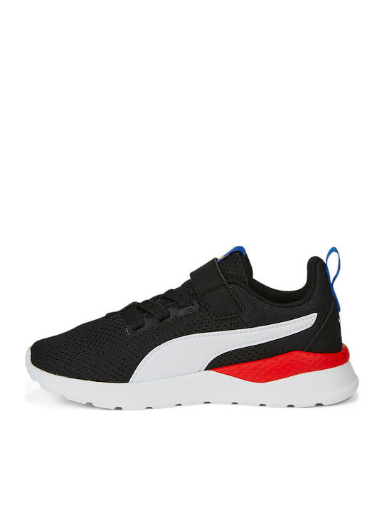 Anzarun Lite Kids Sports Shoes Running with Hoop & Loop Closure Black