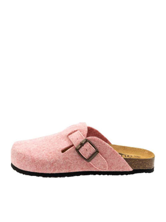 Afelpado Woolen Women's Winter Slippers Blogg Fieltro Pink/Black