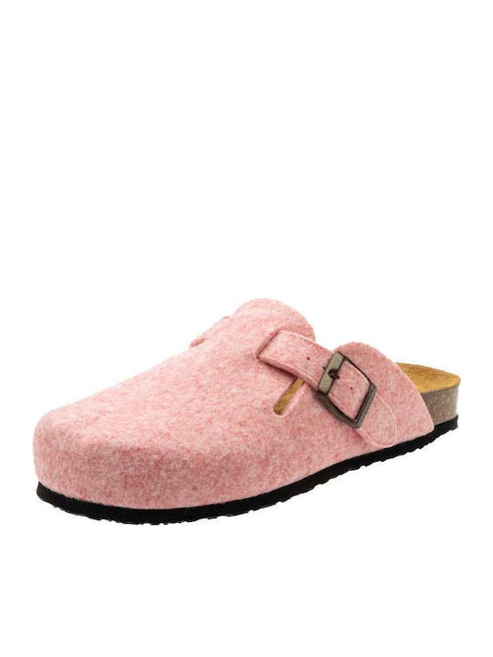 Afelpado Woolen Women's Winter Slippers Blogg Fieltro Pink/Black