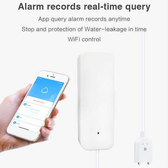 Camwon Wireless Flood Detector Battery Wi-Fi with Cable