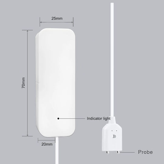 Camwon Wireless Flood Detector Battery Wi-Fi with Cable