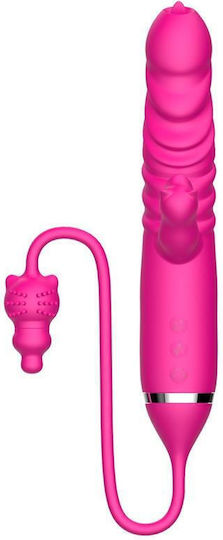 Kinksters Вибратор G-Spot Трикратно стимулиране на натискане на езика 18см Розов