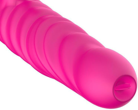 Kinksters Вибратор G-Spot Трикратно стимулиране на натискане на езика 18см Розов