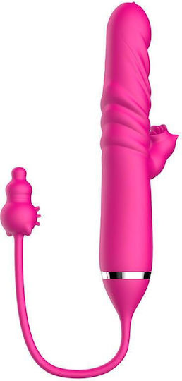 Kinksters Вибратор G-Spot Трикратно стимулиране на натискане на езика 18см Розов