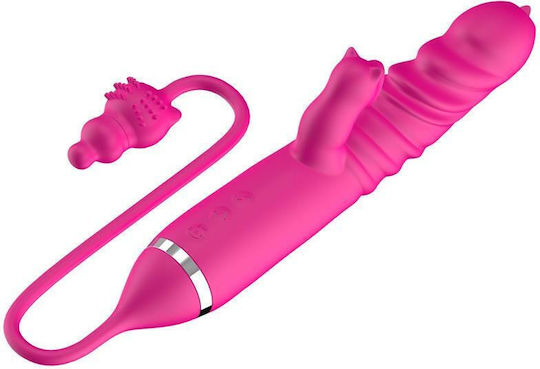 Kinksters Вибратор G-Spot Трикратно стимулиране на натискане на езика 18см Розов