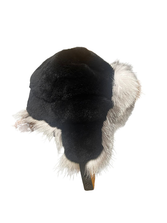 USANKA WOMEN'S FUR HAT BLACK