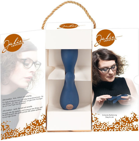 Julie Love Toys Mini Δονητής Rabbit Mini Rabbit Vibrator 15cm Blue