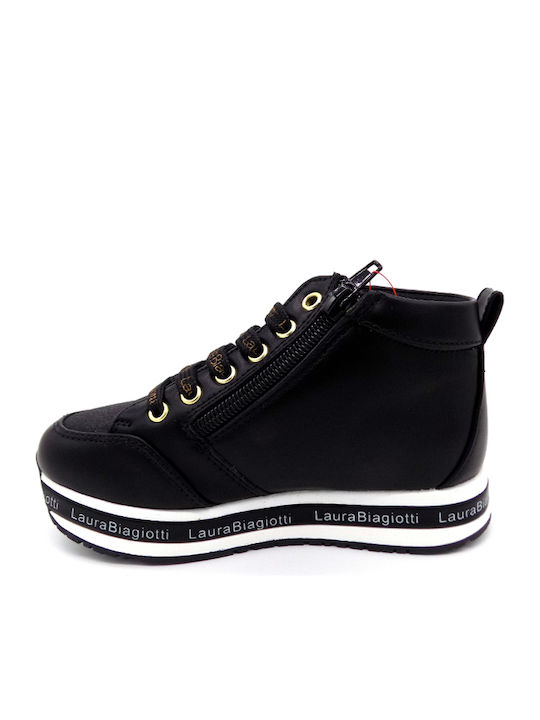 Παιδικά Sneakers High Μαύρα