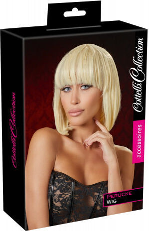 Cottelli Collection Perucă Bob Scurt Blondă