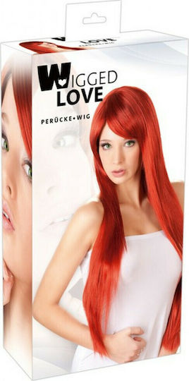 Wigged Love Miranda Long Smooth Wig Περούκα Κόκκινη