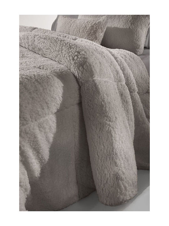 Guy Laroche Duvet Cover with Hollowfiber Filling Queen 220x240cm Mouton Smoke