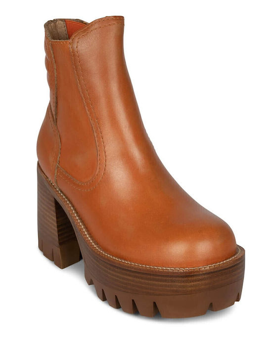 Jeffrey Campbell Quavo-2 Ankle Boots Orange