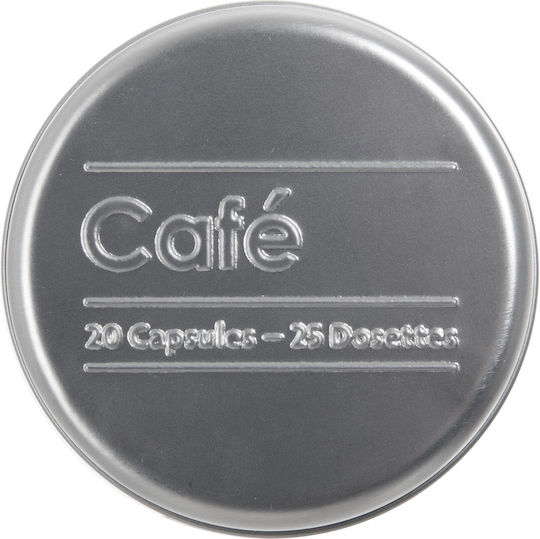 5Five Coffee Jar with Lid Metallic Black 7.8x7.8x17.8cm 1 Piece