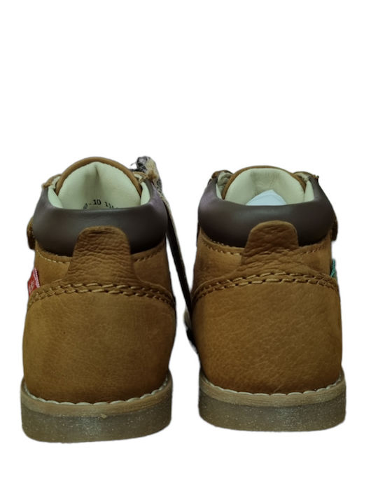 Kickers cu Velcro Maro