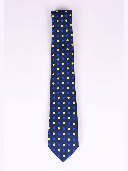 Men's tie with patterns Blue