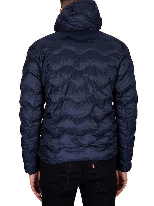 Superdry Vintage Geacă pentru bărbați de iarnă Puffer Albastru marin