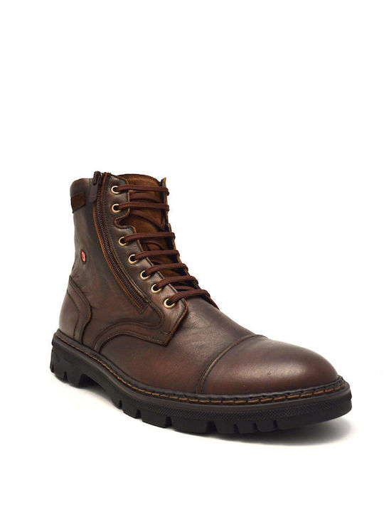 Leather Brown Men's Boots Anatomical