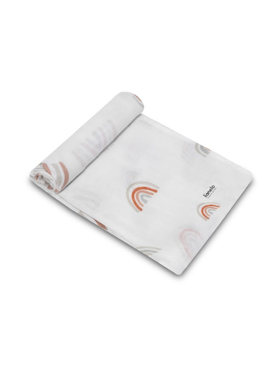 Lionelo Rainbow Swaddle Wraps Multicolour 70x70cm. 3pcs