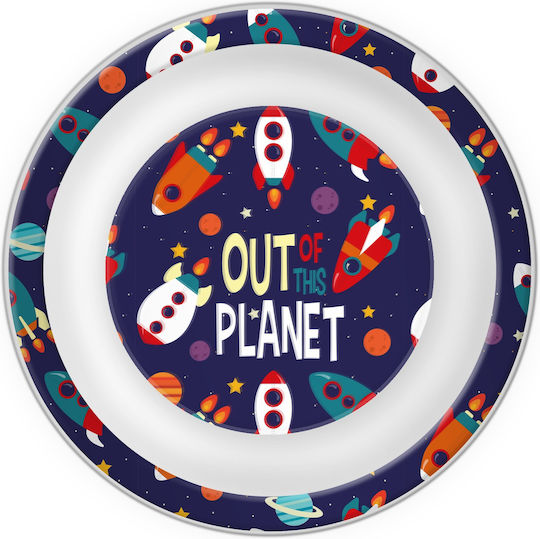 Kids Licensing Σετ Φαγητού Out Of This Planet από Μελαμίνη Μπλε 3τμχ
