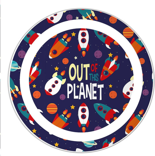 Kids Licensing Σετ Φαγητού Out Of This Planet από Μελαμίνη Μπλε 3τμχ