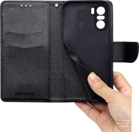 Sonique Trend Wallet Δερματίνης Μαύρο (Poco F3 / Mi 11i)
