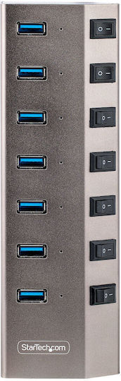 StarTech USB 3.2 8 Port Hub with USB-A Connection Gray