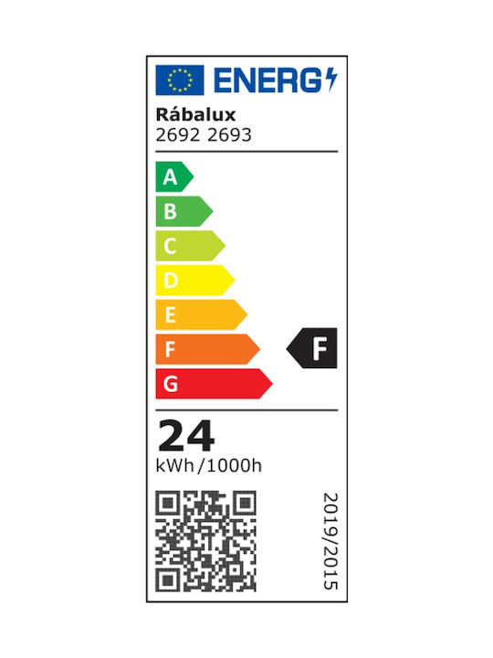 Rabalux Shaun Clasică De plastic Plafonieră de tavan cu LED Integrat 22buc Negru