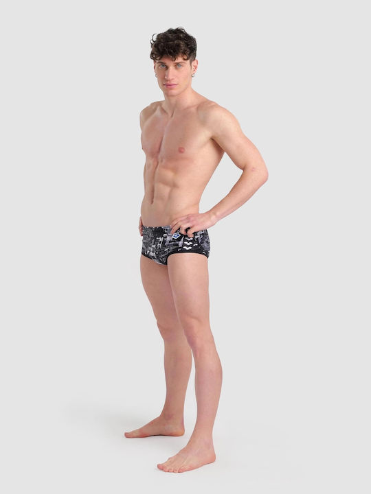 Costum De Baie Bărbați Slip Negru Cu Modele
