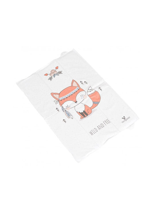 Cangaroo Soft Changing Pad Fox 109550 din Plastic Alb pentru pat 40x60cm