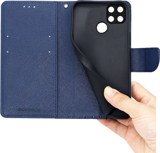 Sonique Trend Brieftasche Synthetisches Leder Ciel / Dark Blue (Realme C21Y / C25Y)