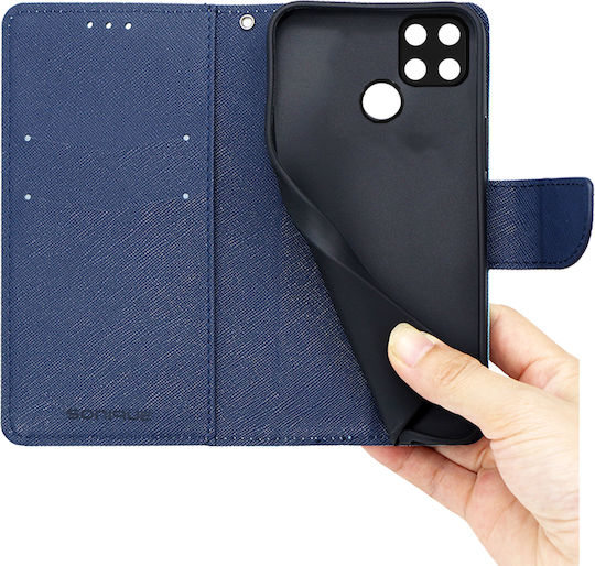 Sonique Trend Wallet Δερματίνης Βεραμάν / Σκούρο Μπλε (Realme C21Y / C25Y)