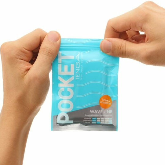 Tenga Pocket Stroker Мастурбатор вълнова линия 1бр