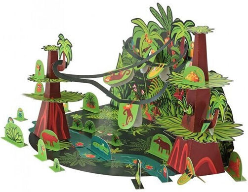 Pukaca Paper Construction Toy Tropical Forest for Children 6+ years old+ Years