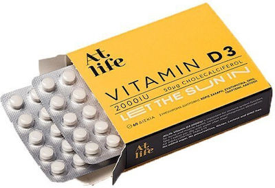 Petsiavas At Life Vitamin D3 Vitamina pentru Întărirea Sistemului Imunitar & Sănătatea Oaselor 2000iu 60 file