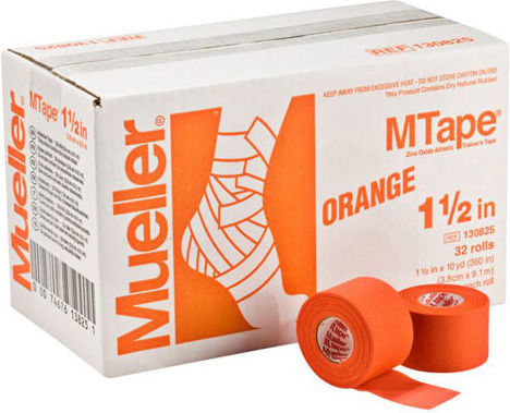 Mueller MTape Adhesive Sport Tape 3.8cm x 9.14m Orange