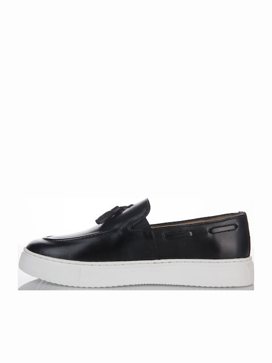 Men's Leather Moccasins Black