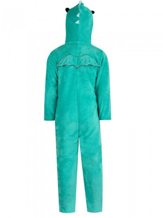 Dodo Pijama întreagă pentru copii De iarnă Fleece Verde