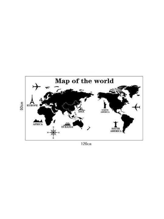 Decorative Sticker Wall World 1pcs